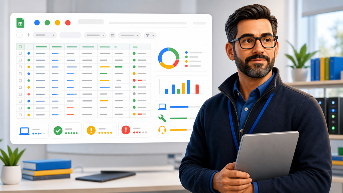 Gemini Sheets IT Admin activity preview